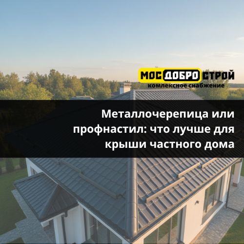 Металлочерепица или профнастил: что лучше для крыши частного дома