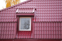 Металлочерепица Монтеррей 0.4 мм 1170х1180 мм красный RAL 3005