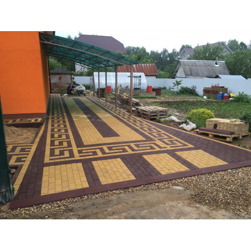 Тротуарная плитка Брусчатка 200х100х40 черная цена