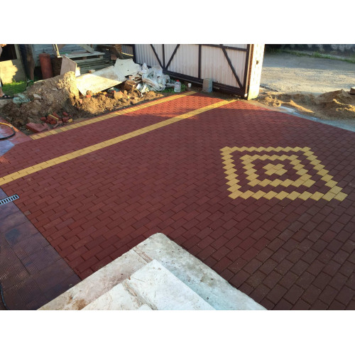 Тротуарная плитка Брусчатка 200х100х40 черная цена