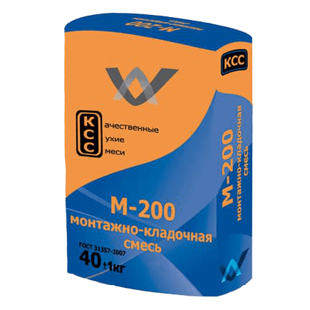Монтажно-кладочная сухая смесь M200 Титан 40кг