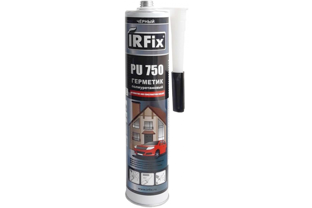 Полиуретановый герметик IRFIX PU-750 черный, 300 мл 20046