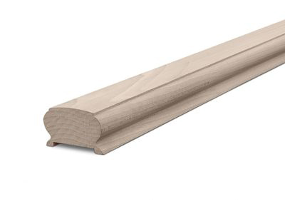Перила из Бука AA. 45х75х2500 мм. для балясины 50х50