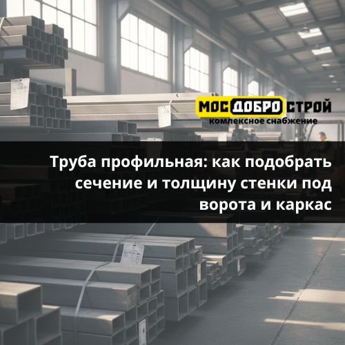 Труба профильная: как подобрать сечение и толщину стенки под ворота и каркас