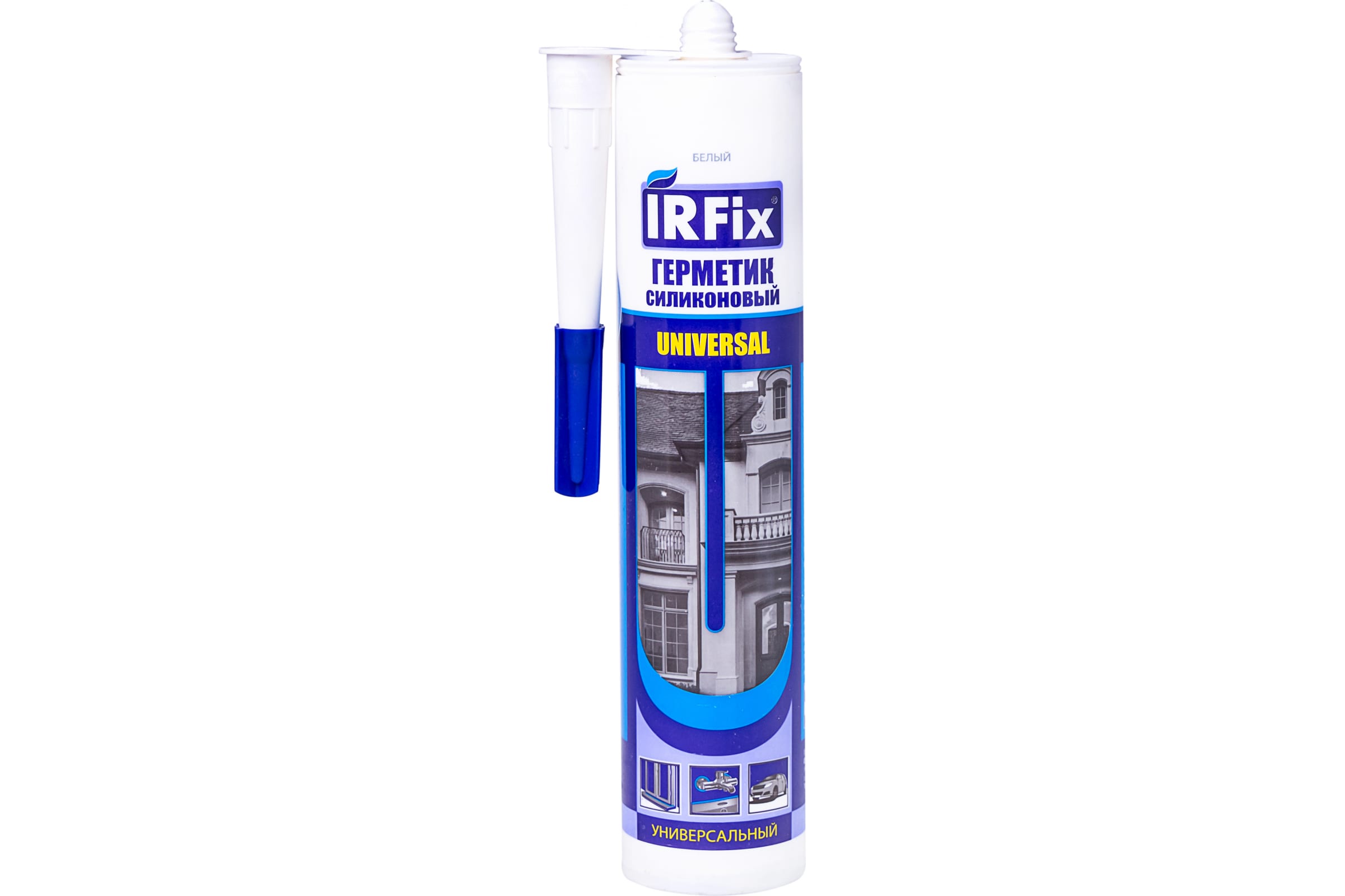 Силиконовый универсальный герметик IRFix белый 310 мл 20002