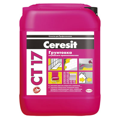 Ceresit CT 17 грунтовка глубокого проникновения универсальная 10 л