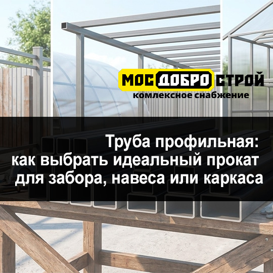Труба профильная: как выбрать идеальный прокат для забора, навеса или каркаса