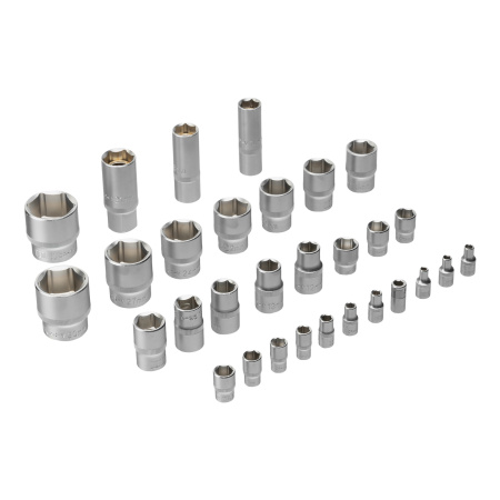 Набор инструментов, 1/2", 1/4", CrV, S2, пластиковый кейс, 100 предметов Denzel цена