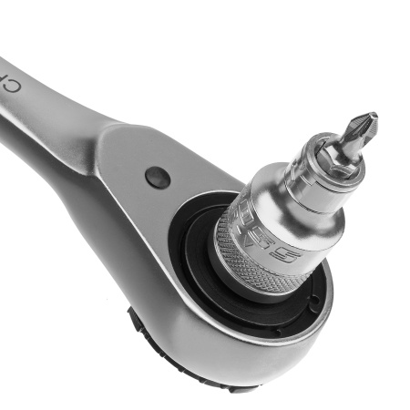 Набор торцевых головок, трещотка 120 зубьев, 1/2", 1/4", CrV, 41 предмет Gross цена