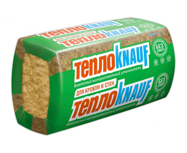 Утеплитель Тепло Кнауф КОТТЕДЖ TS 037 Aquastatik 1230x610x100мм 8 плит; 0,6м3; 6м2