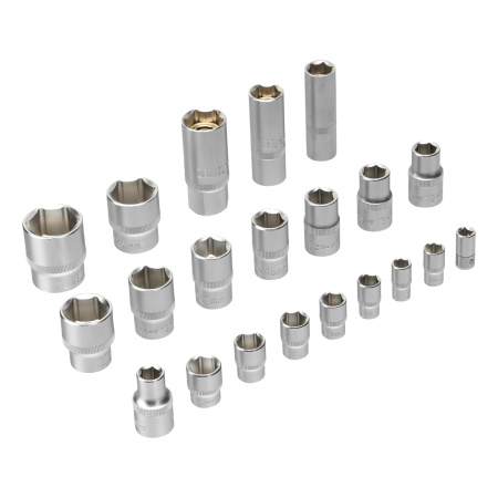 Набор инструментов, 1/2", 1/4", CrV, S2, пластиковый кейс, 64 предмета Denzel цена