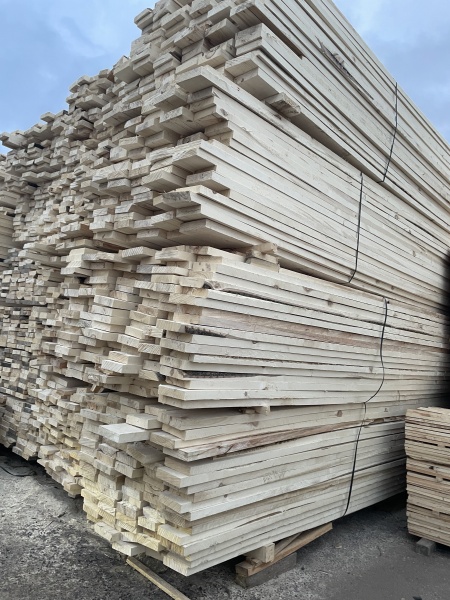 Доска обрезная для опалубки 50х150х6000 мм Осина ТУ