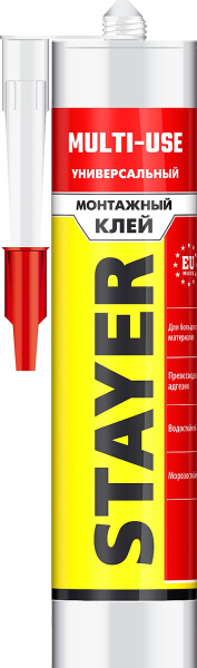 Клей монтажный STAYER Professional, универсальный, 280мл 41321