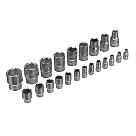 Набор торцевых головок, трещотка 120 зубьев, 1/2", 1/4", CrV, 41 предмет Gross цена