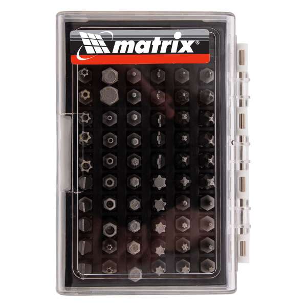Набор бит с магнитным держателем, CrV, 61 шт. Matrix цена