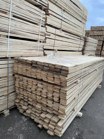 Доска обрезная 1-2 сорт 25х100х6000 мм Хвоя