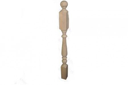 Начальный столб из бука №1 100х100х1200 мм АА