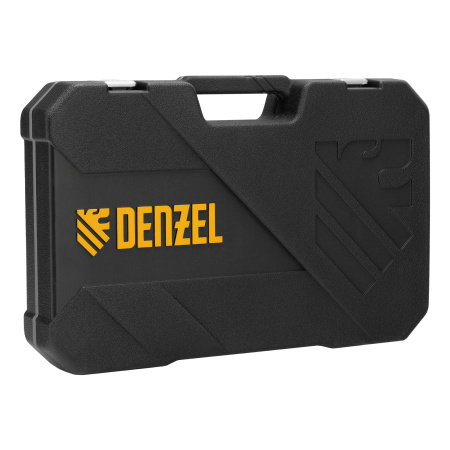 Набор инструментов, 1/2", 1/4", CrV, S2, пластиковый кейс, 64 предмета Denzel цена
