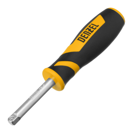 Набор инструментов, 1/2", 1/4", CrV, S2, пластиковый кейс, 64 предмета Denzel цена