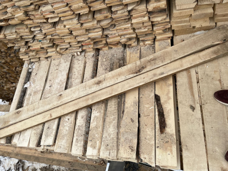 Доска обрезная 2-3 сорт 25х150х6000 мм Осина