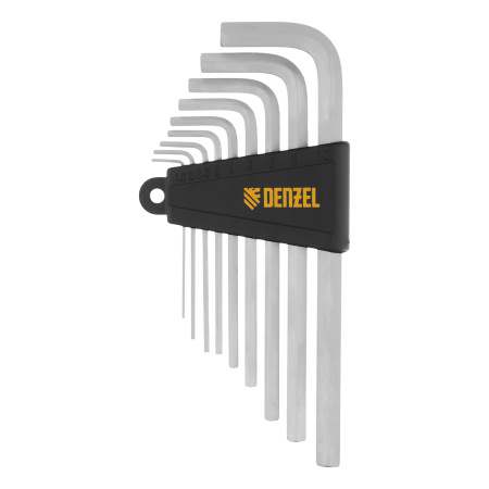 Набор инструментов, 1/2", 1/4", CrV, S2, пластиковый кейс, 64 предмета Denzel цена