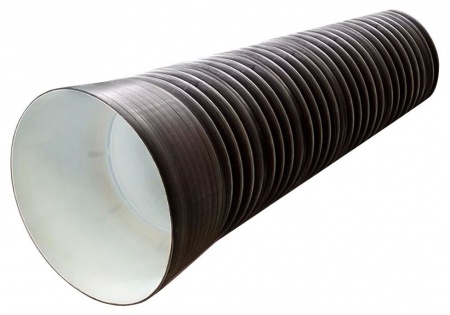 Труба гофрированная 1030/1200 SN6-7 FD-plast с раструбом 6м (колодец)