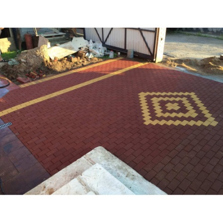 Тротуарная плитка Брусчатка 200х100х40 серая цена